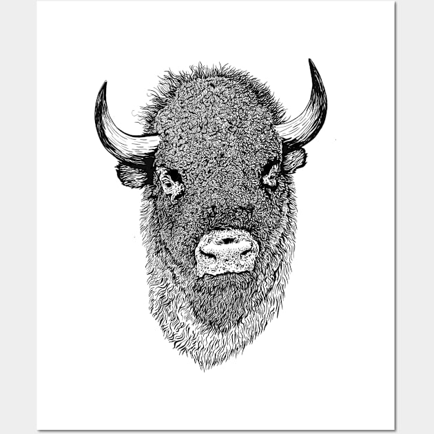 Mr Bison Wall Art by RedSheep